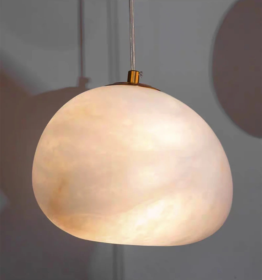 Siberia MarbleAura™ LED Chandelier – Luxury Natural Marble Hanging Light for Living Room & Modern Interiors by PurelyhomeDeco