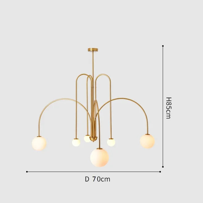 Linea Nordic Chandelier by PurelyhomeDeco