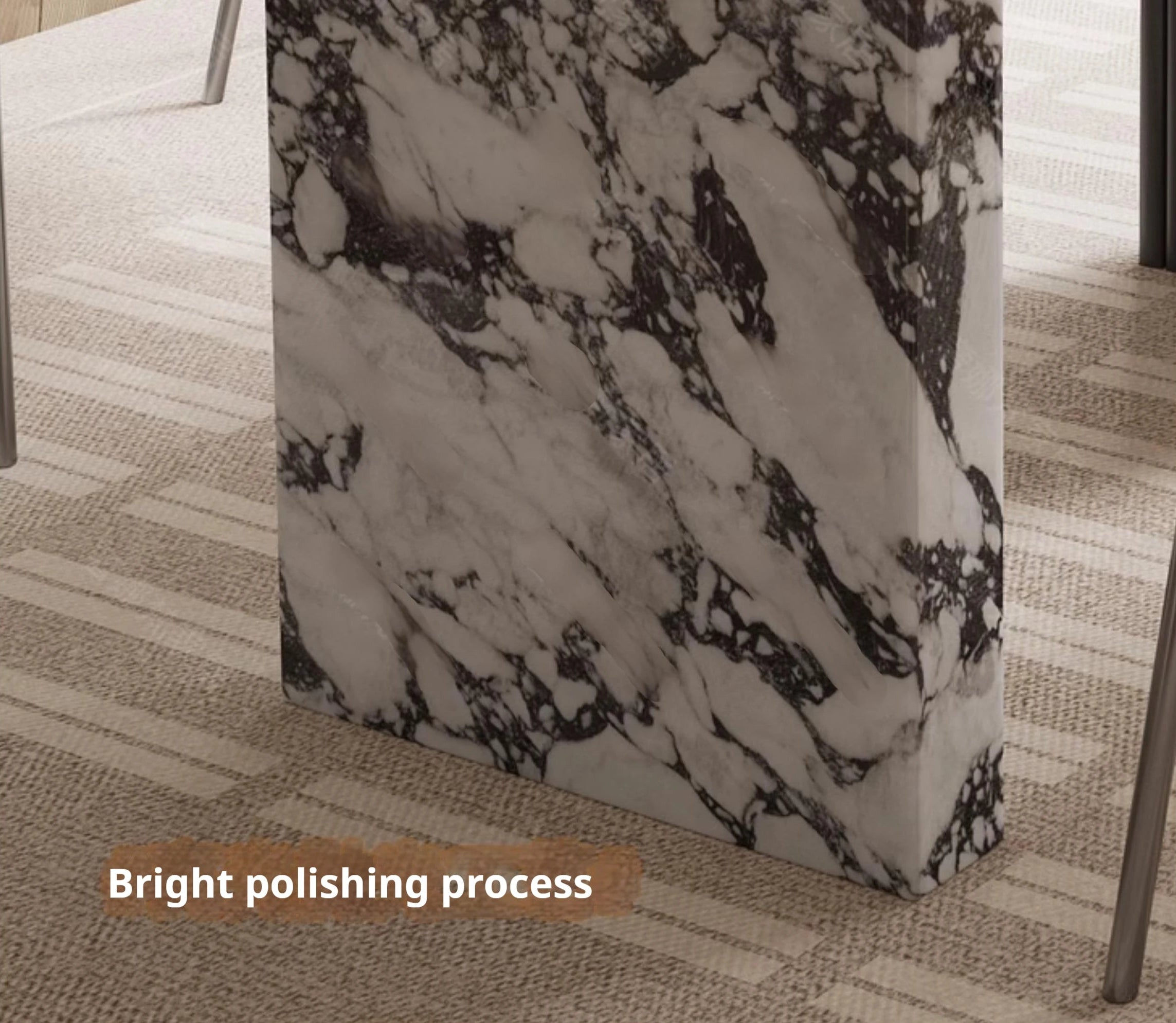 MAISONÉA™ French Cream Marble Dining Table by PurelyhomeDeco