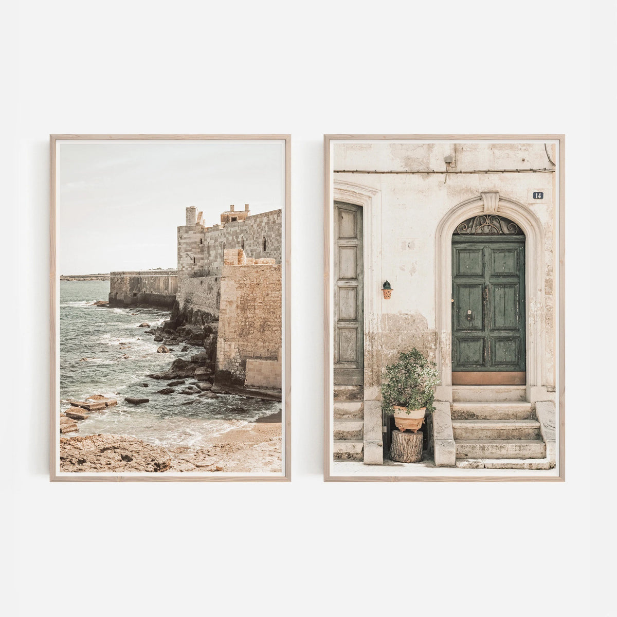 2pcs/set Neutral Olive Tree Shadow Vase Canvas Print Poster Retro Botanical Landscape Art Print Home Decor Art Poster Gifts by PurelyhomeDeco